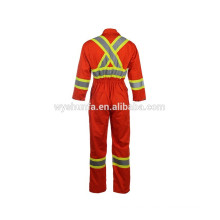 Hohe Sichtbarkeit 100% Baumwolle coverall Arbeitskleidung